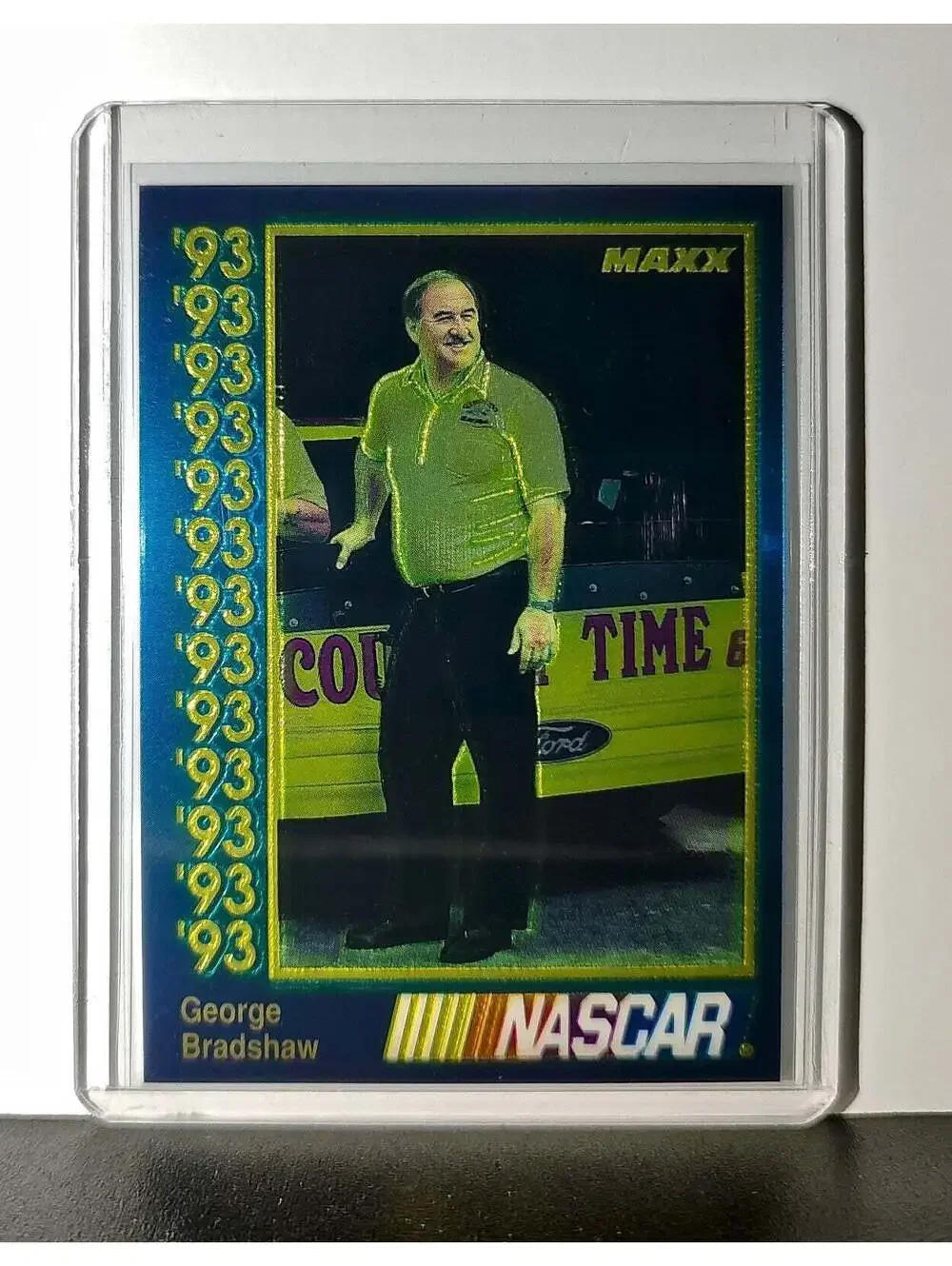 George Bradshaw 1993 Maxx Premier Plus Racing #114 NASCAR Tri-Star Motorsports
